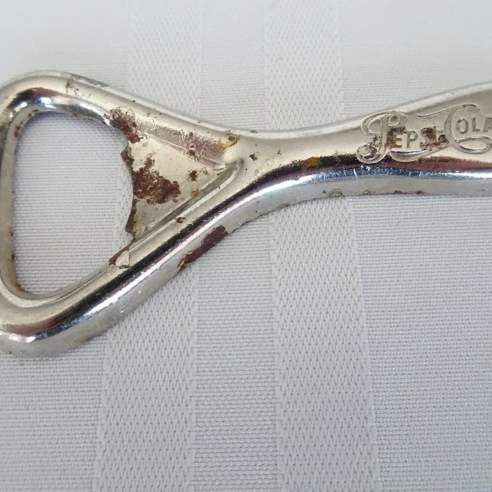 Vintage PEPSI-COLA Metal Church Key bottle opener. Length‎ 3